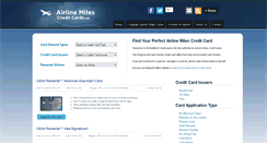 Desktop Screenshot of airlinemilescreditcards.net